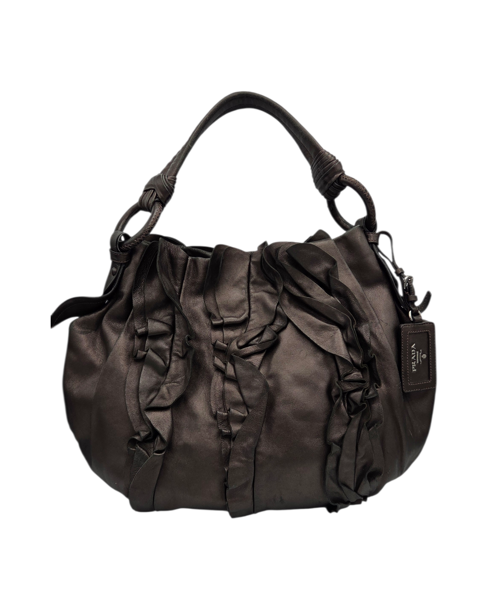 Prada Ruffle Shoulder Bag