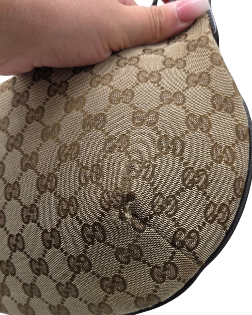 Gucci GG Canvas Hobo Bag Braun
