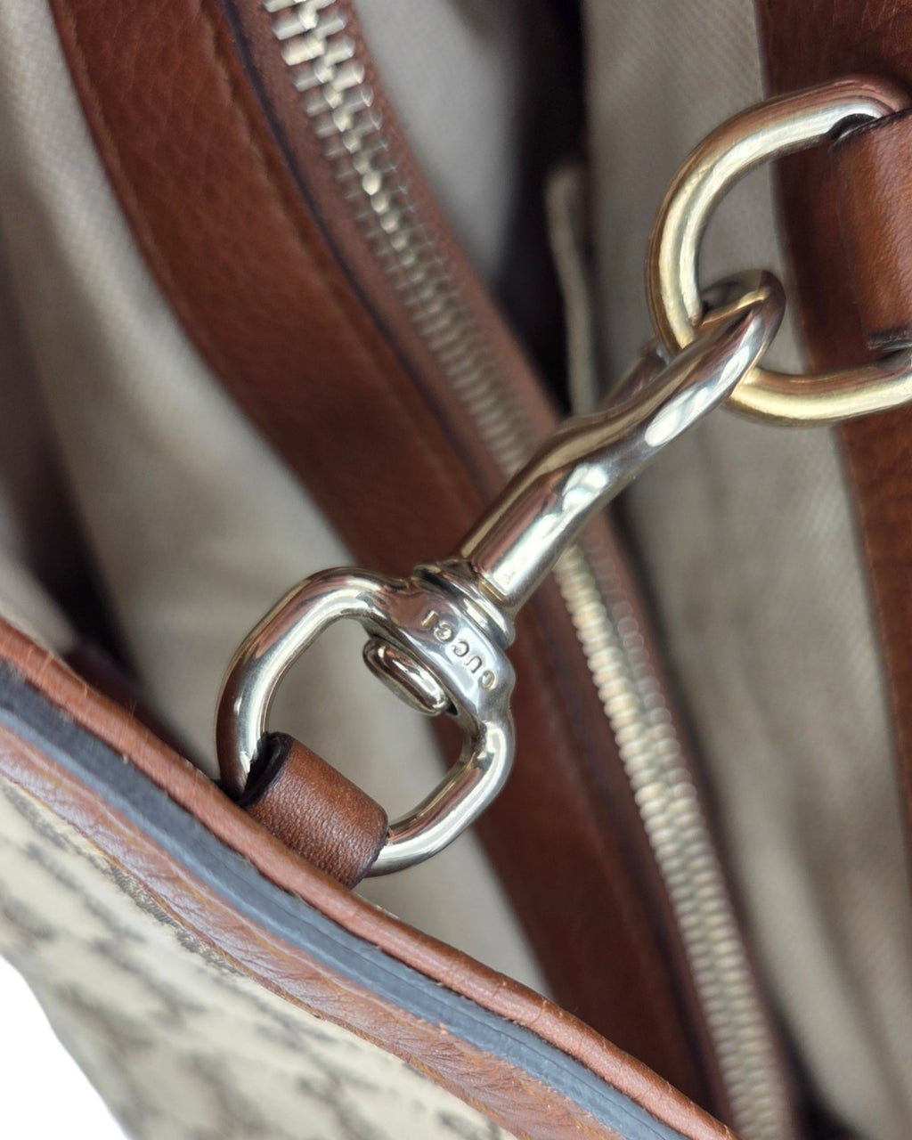 Gucci GG Canvas Bella Tote Bag Braun