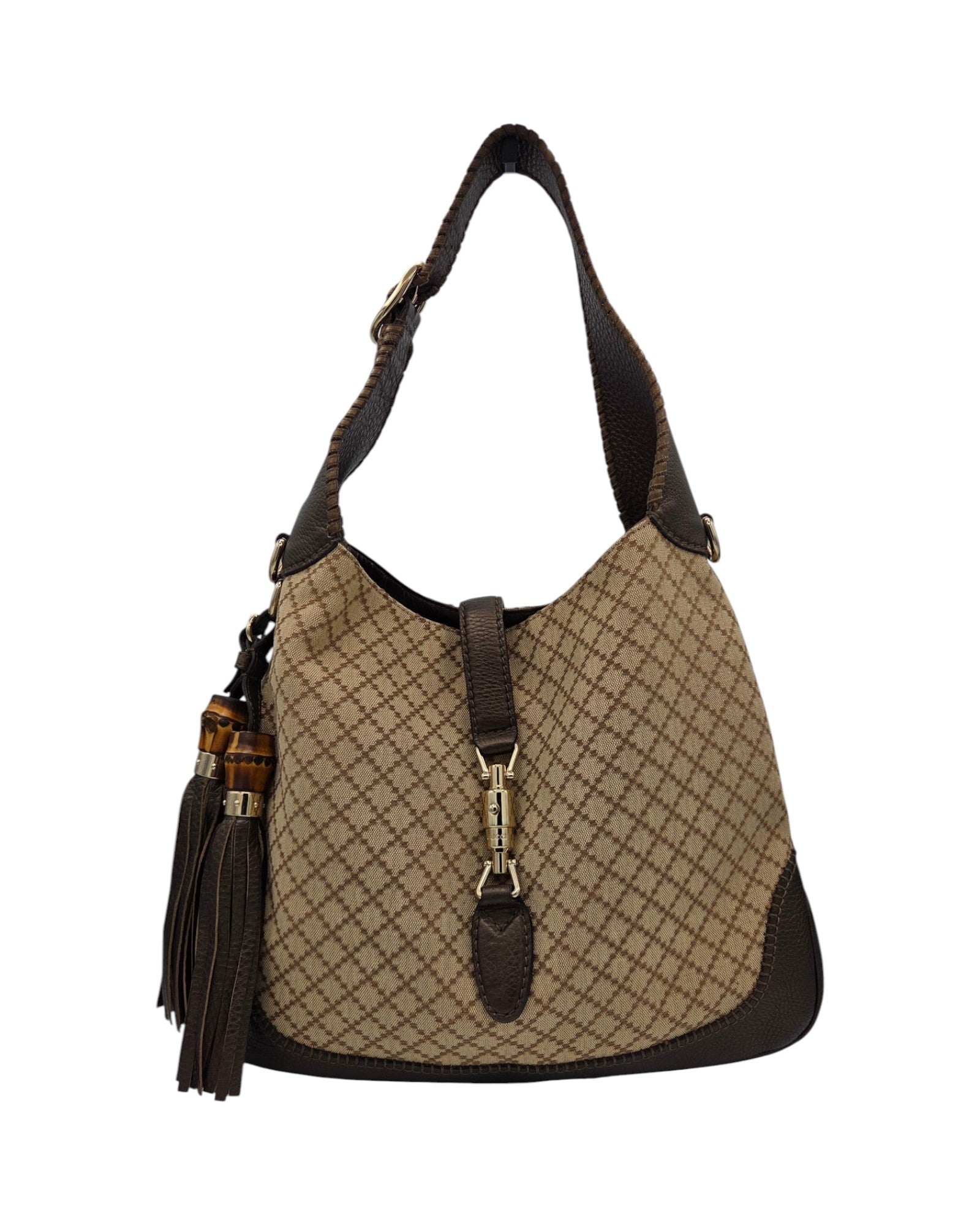 Gucci Canvas New Jackie Diamant Groß