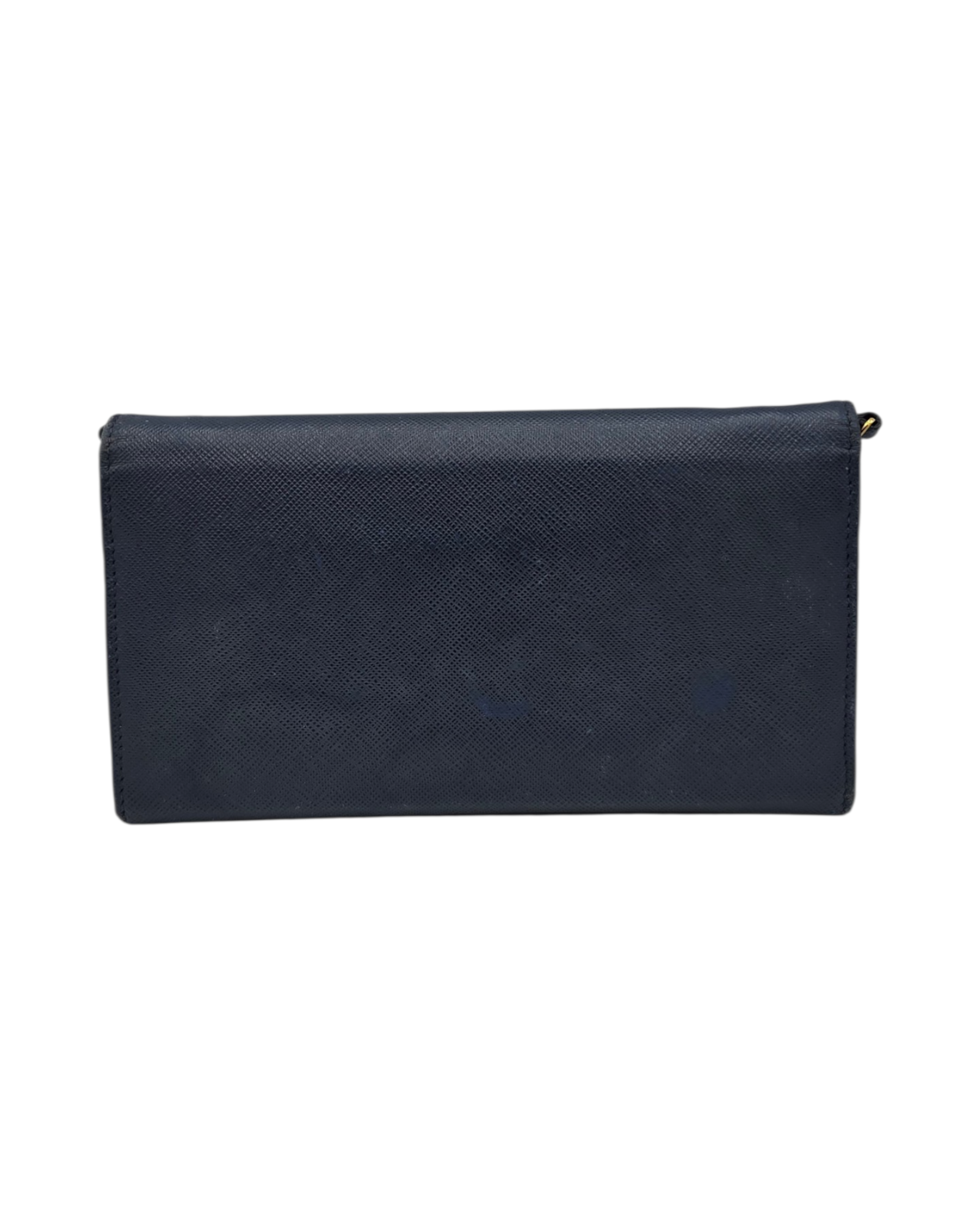 Prada Wallet on Chain Saffiano Bluette