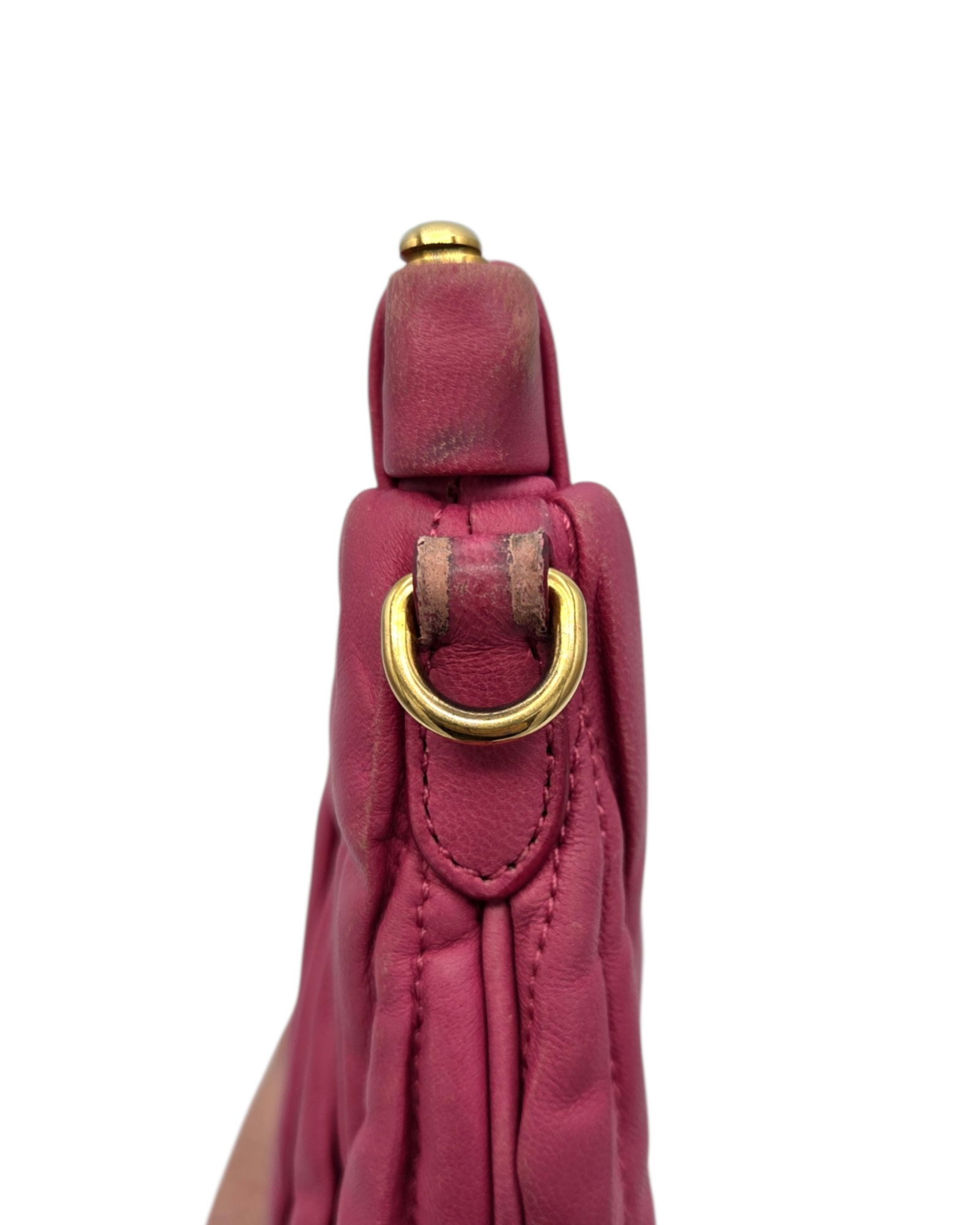 Miu Miu Matelasse Crossbody Tasche Fuchsia