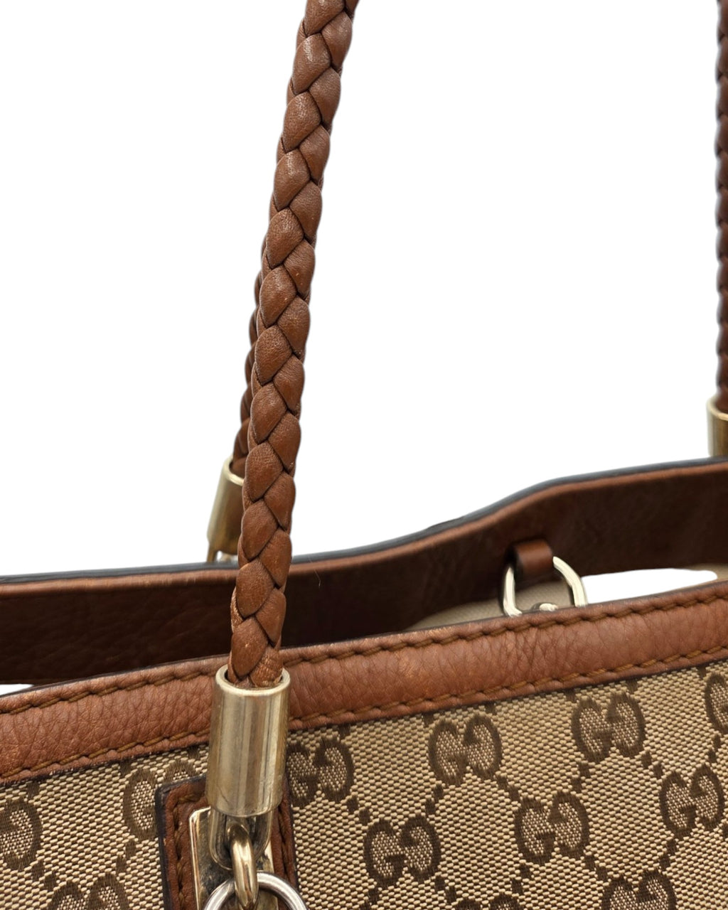 Gucci GG Canvas Bella Tote Bag Braun