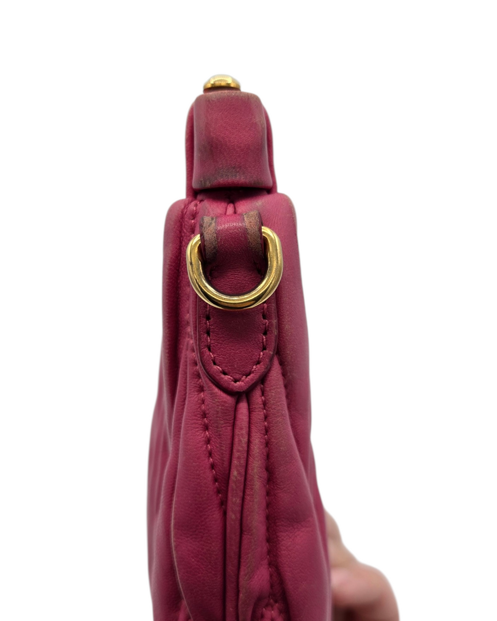 Miu Miu Matelasse Crossbody Tasche Fuchsia