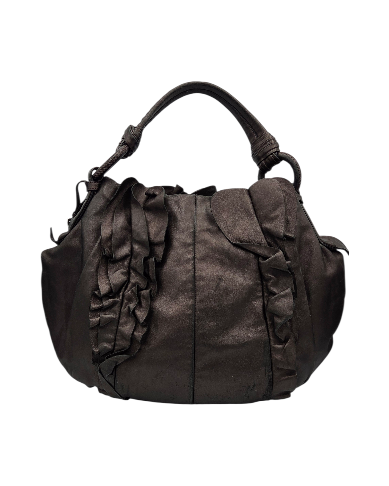 Prada Ruffle Shoulder Bag