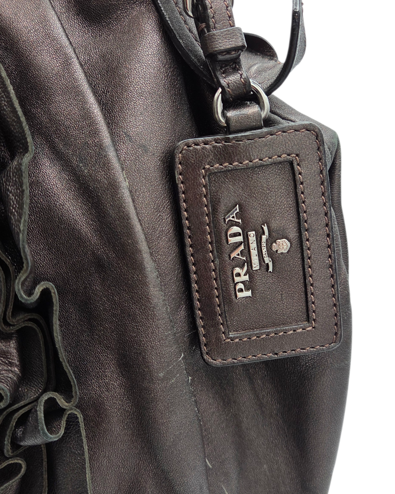 Prada Ruffle Shoulder Bag
