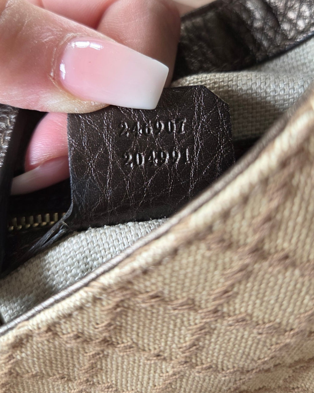 Gucci Canvas New Jackie Diamant Groß