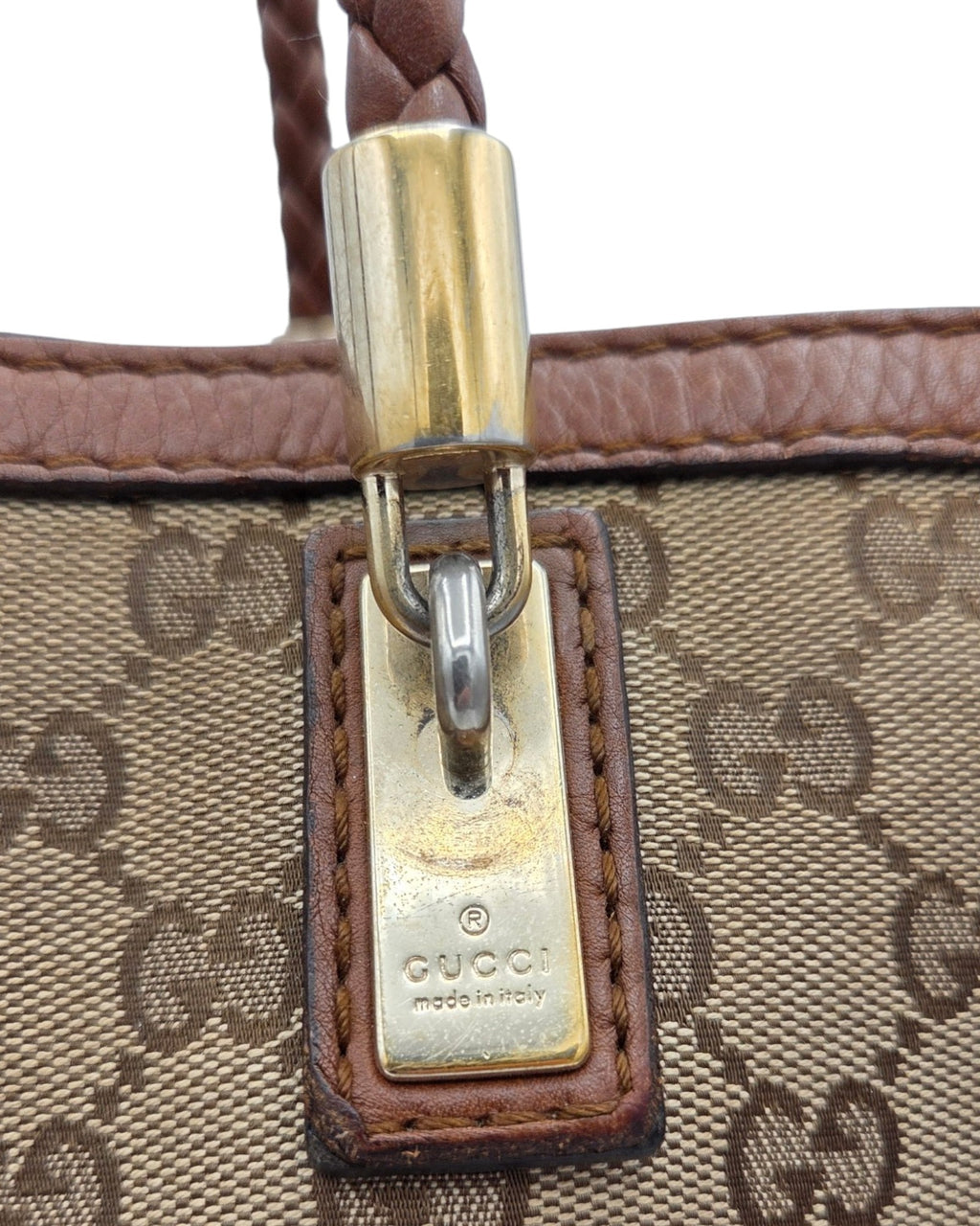 Gucci GG Canvas Bella Tote Bag Braun
