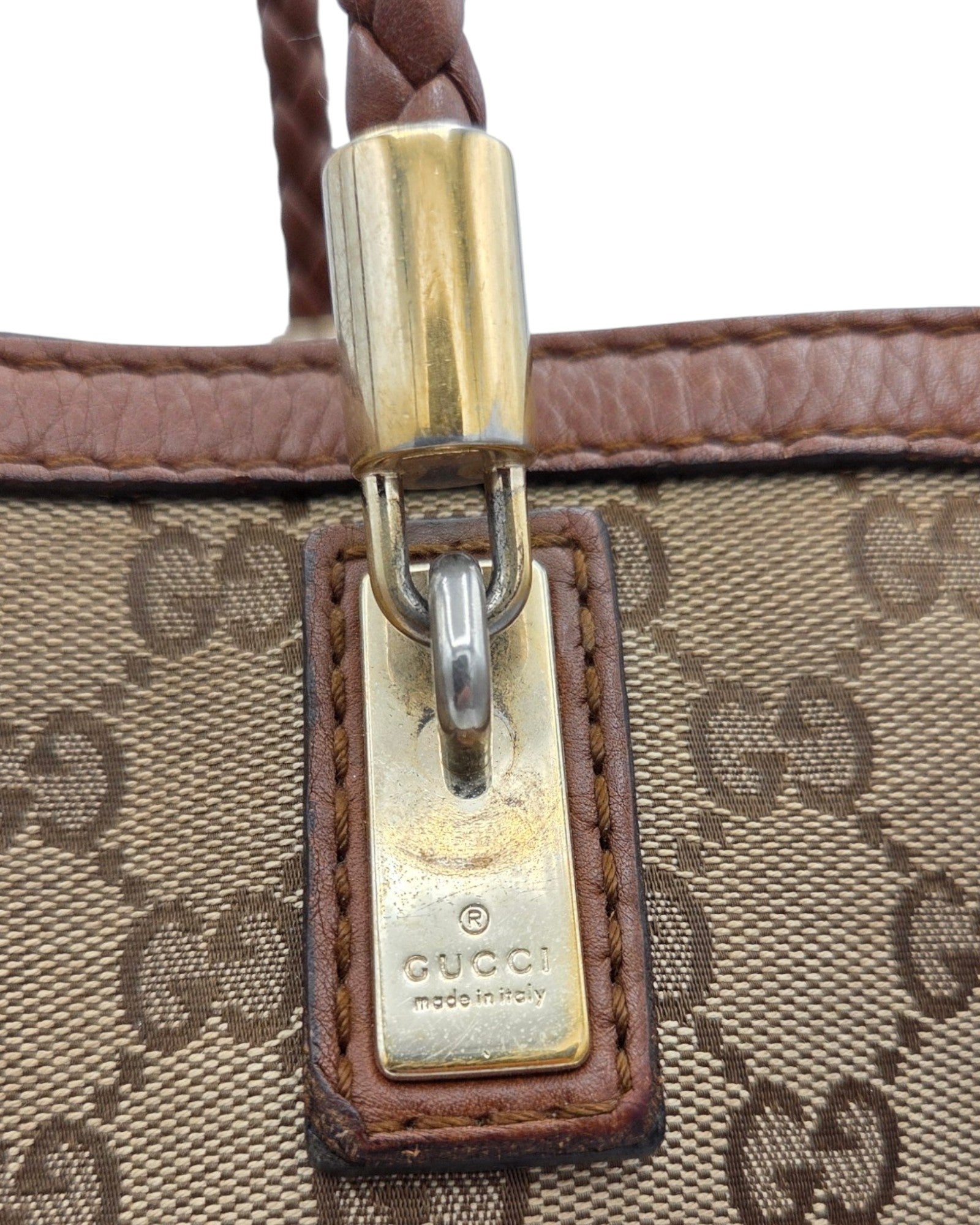 Gucci GG Canvas Bella Tote Bag Braun