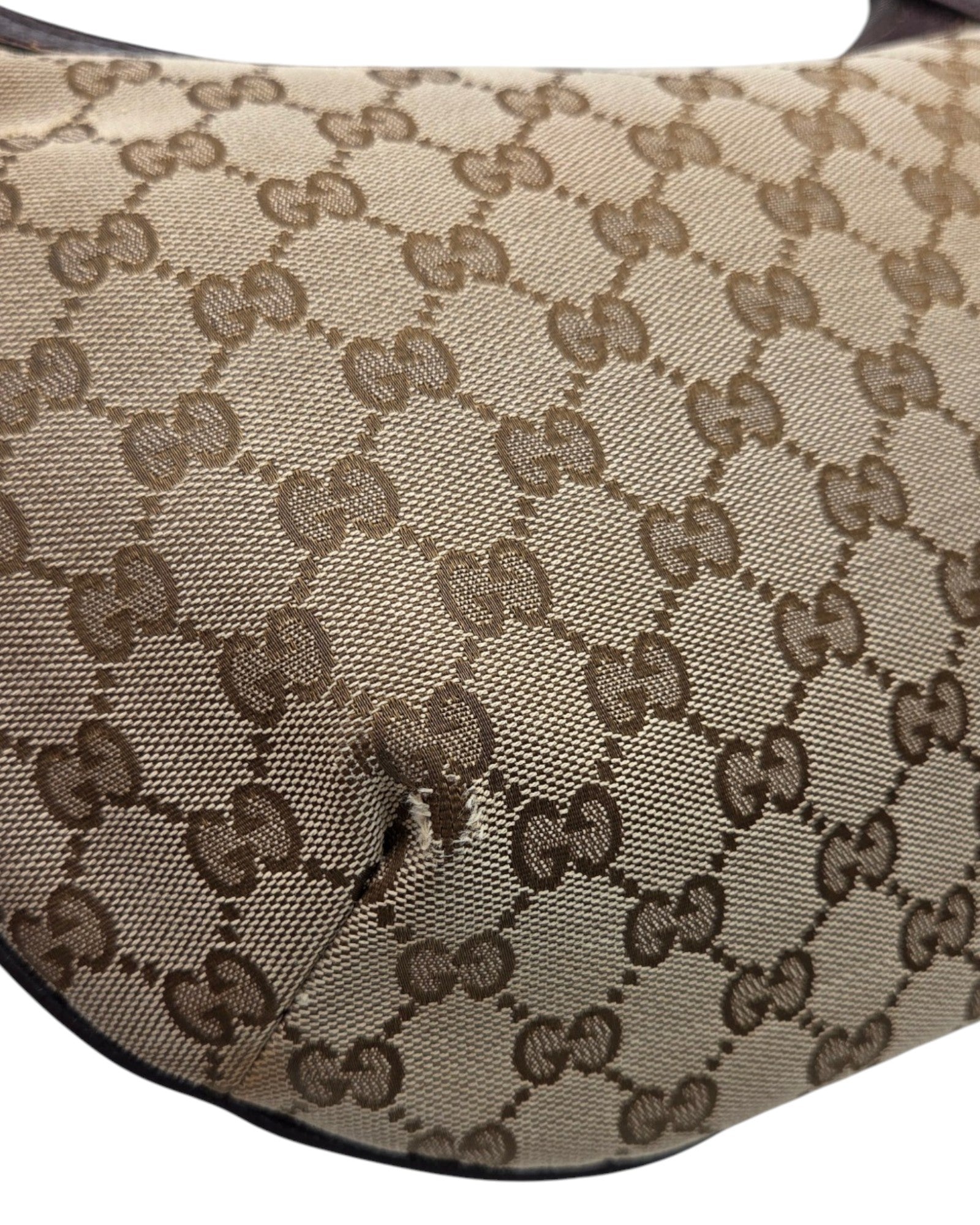 Gucci GG Canvas Hobo Bag Braun