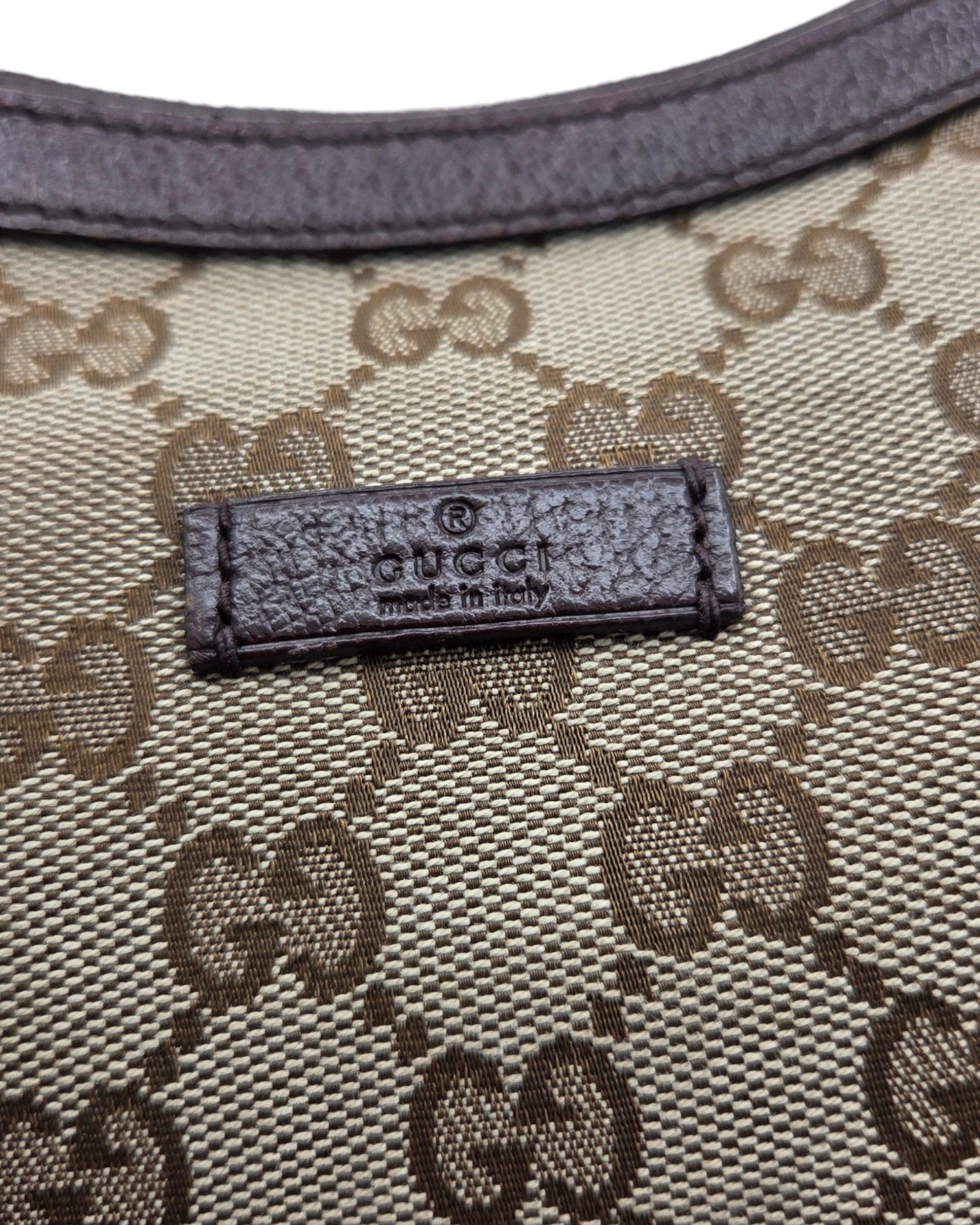 Gucci GG Canvas Hobo Bag Braun