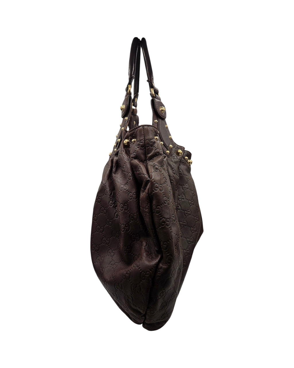 Gucci Guccissima Pelham Hobo Bag Braun Leder