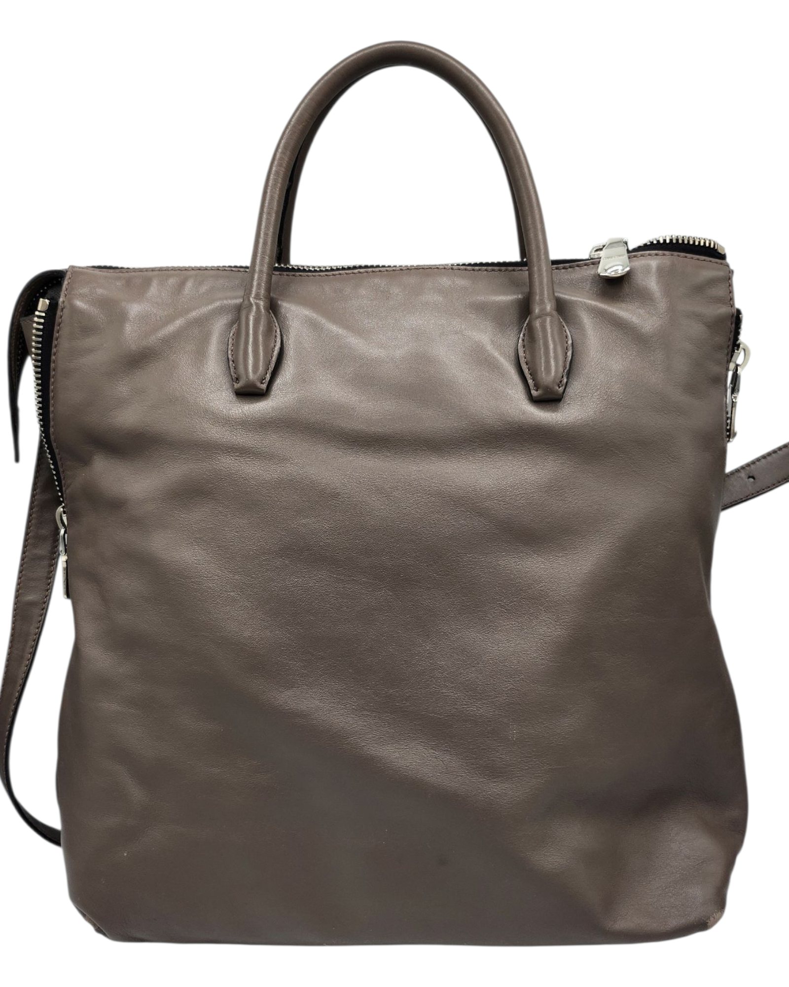 Miu Miu Tasche Grau Rückansicht 