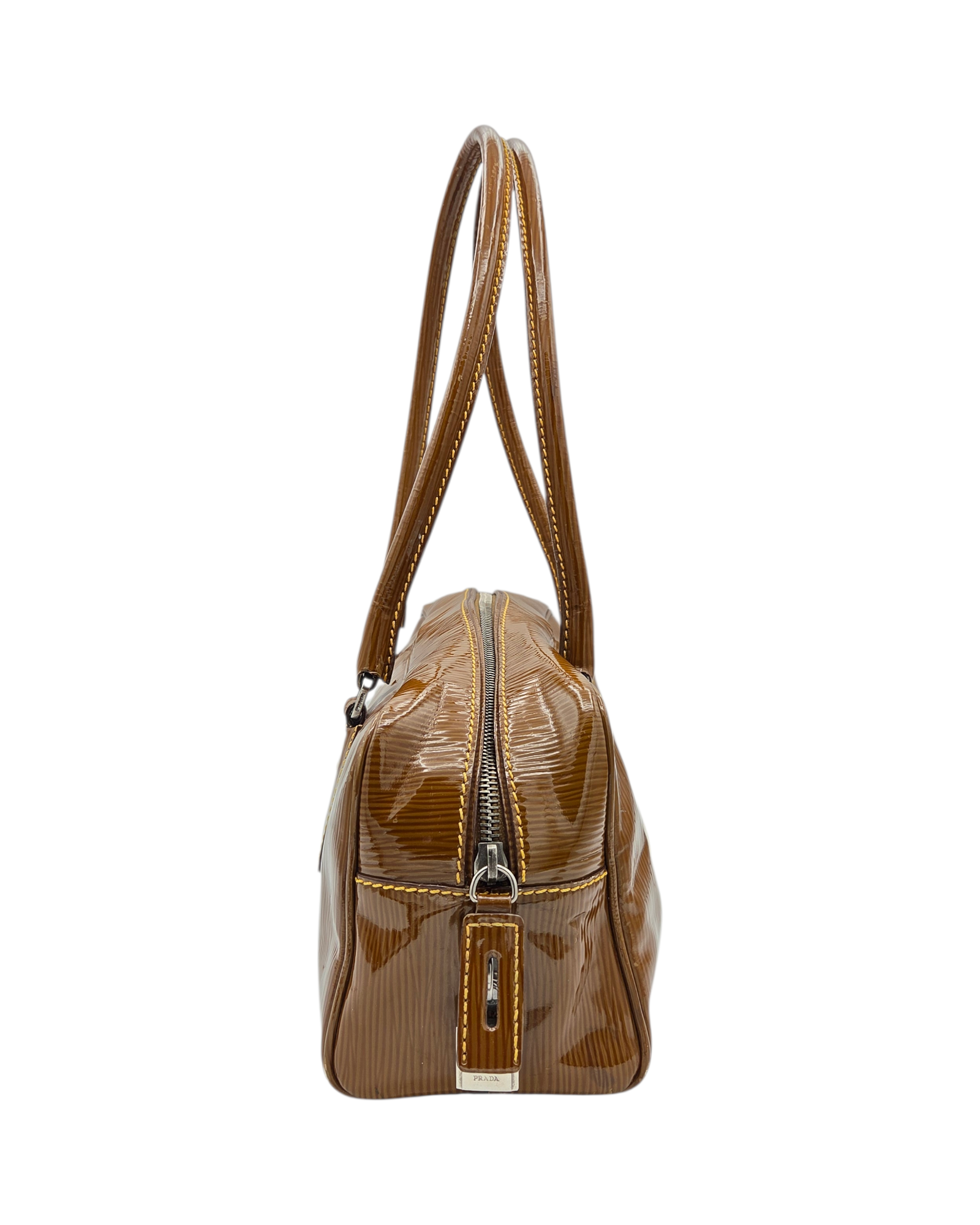 Prada Vernice Bauletto Shoulder Bag
