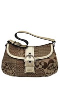 vintage coach soho schultertasche mit patchworkmuster