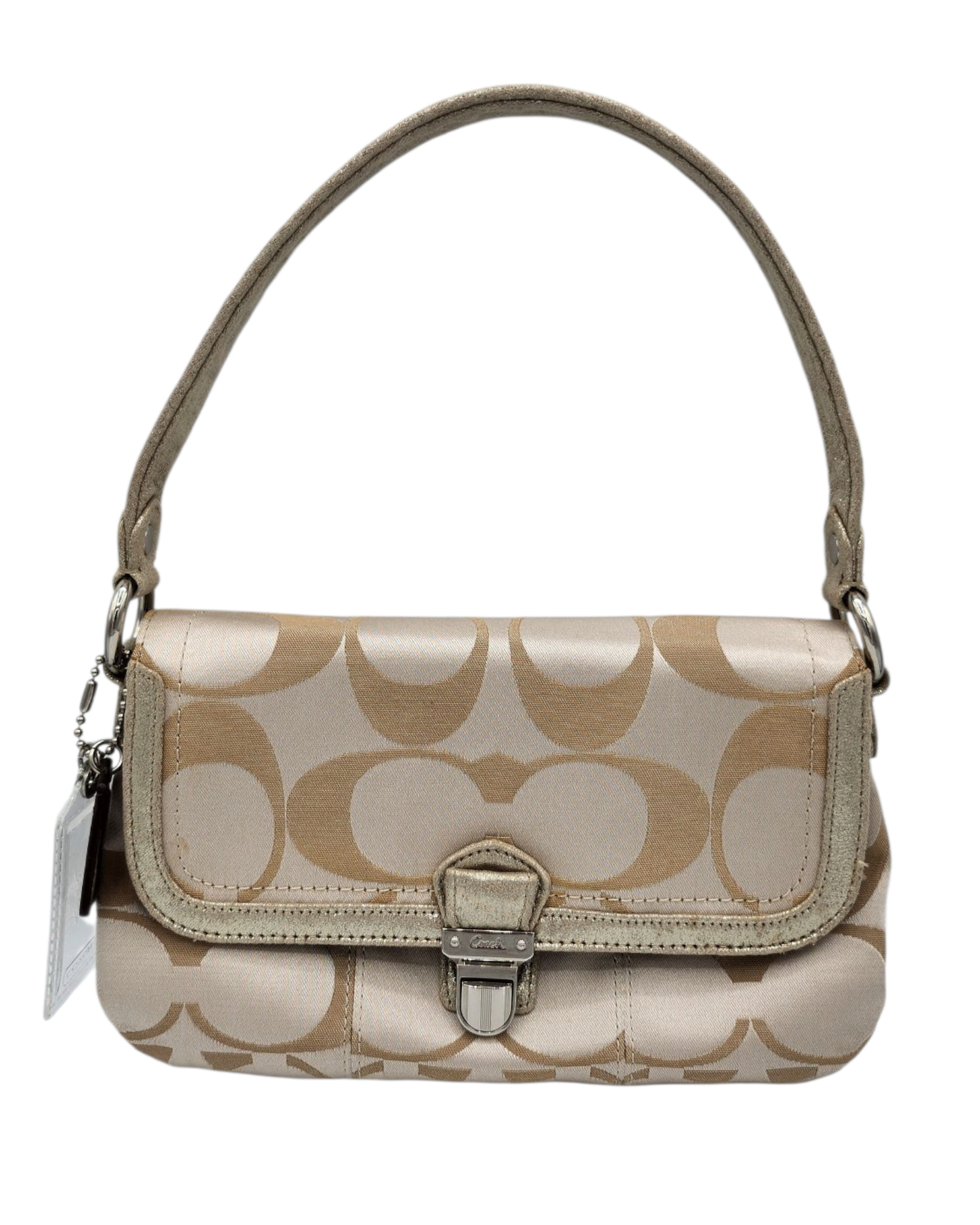 vintage coach signature schultertasche